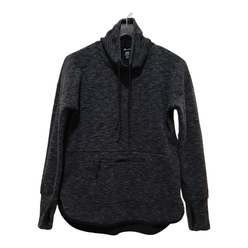 Champion Grey Cowl Neck Pullover Sweatshirt Size Medium
